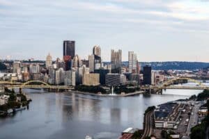 Private jet charter from Pittsburgh International Airport for luxury travel.