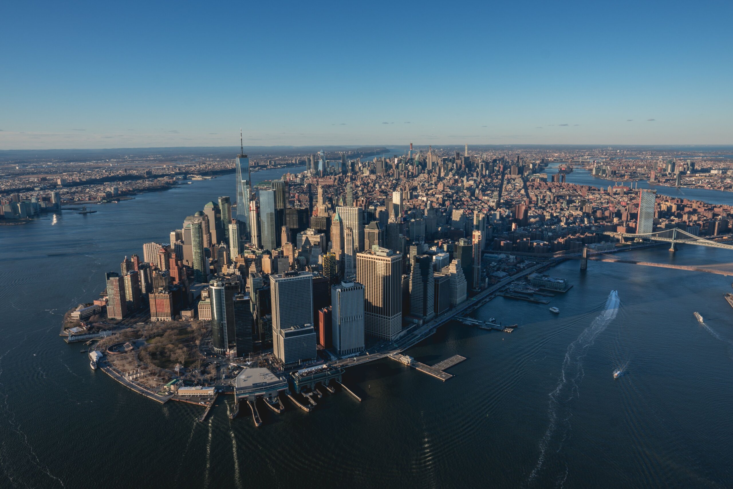 Milwaukee New York private jet charter destination with New York City skyline