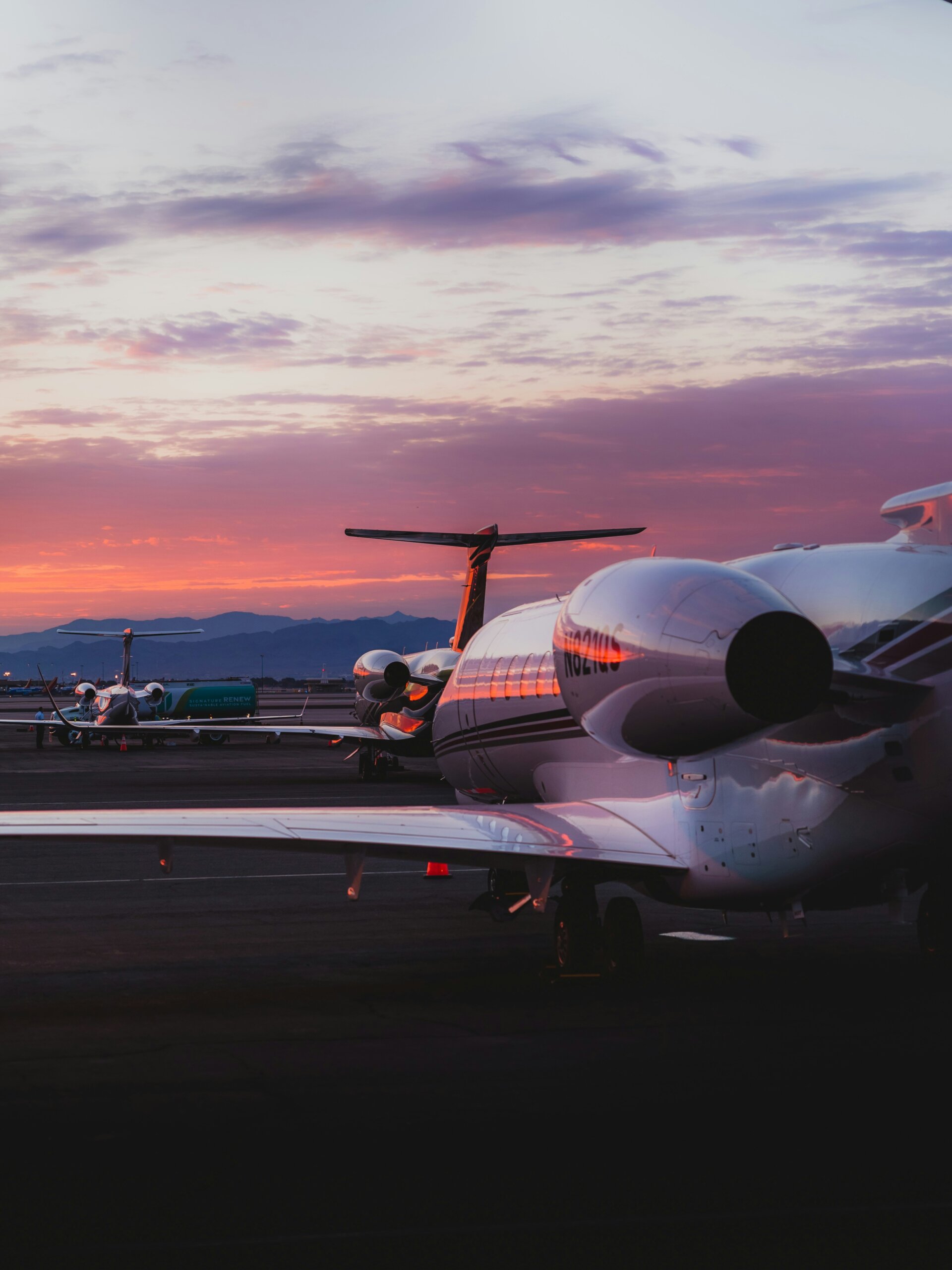 Private jet charter aircraft parked on the tarmac ready for a Carlsbad to Las Vegas flight
