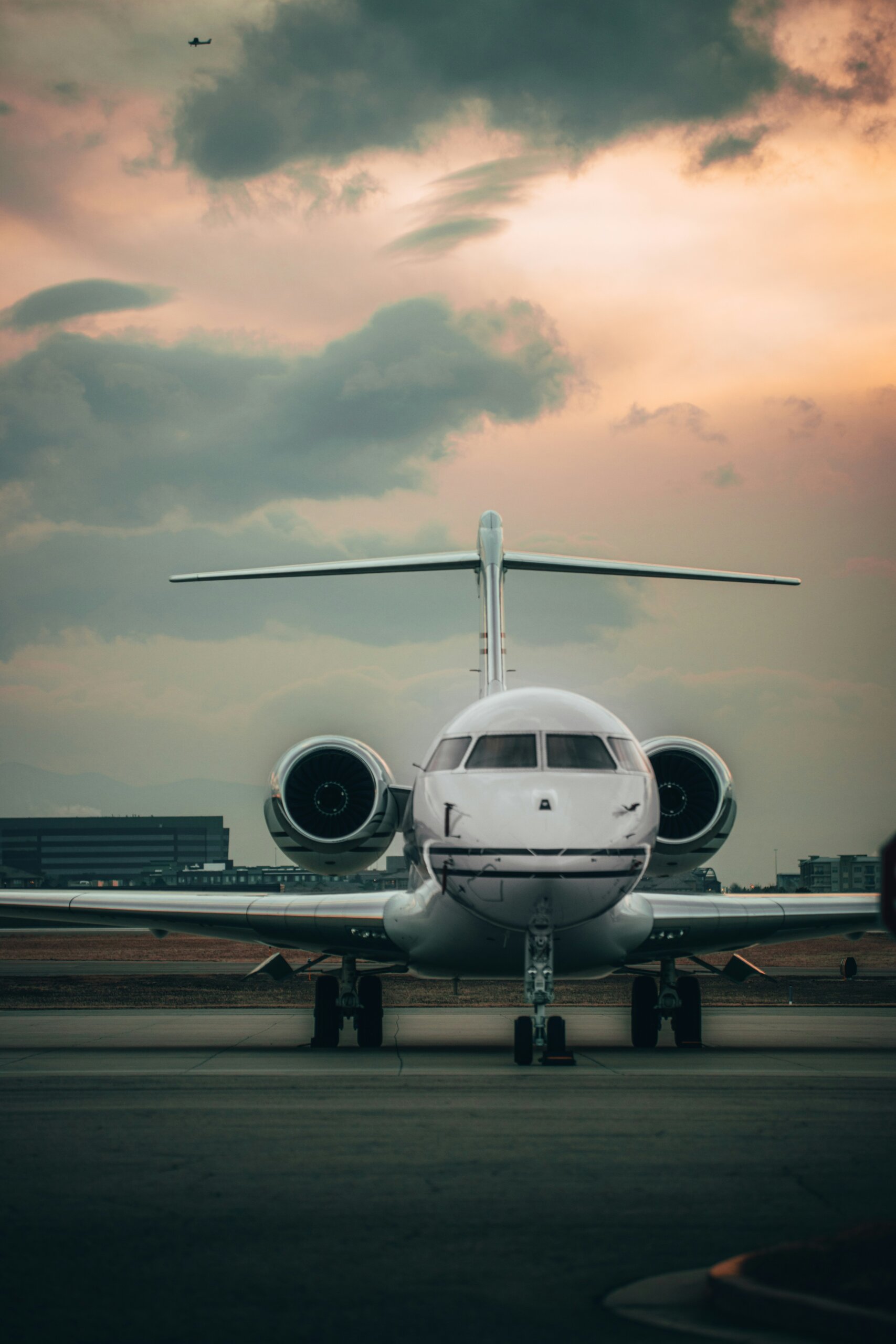 Private jet on the ground for a Charlotte to Charleston private charter flight
